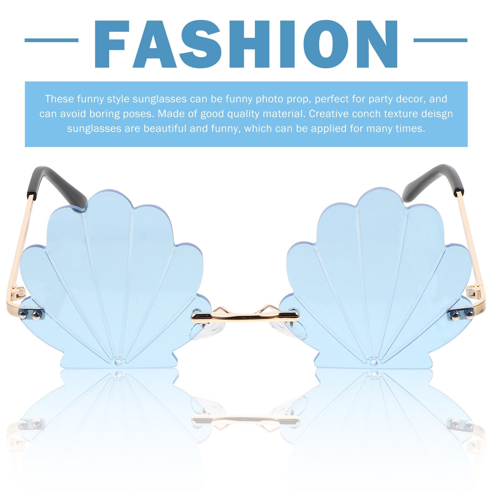 Set of 4 Polarized Sunglasses for Men and Women with Unique Shell Design, Stylish and Practical Eyewear